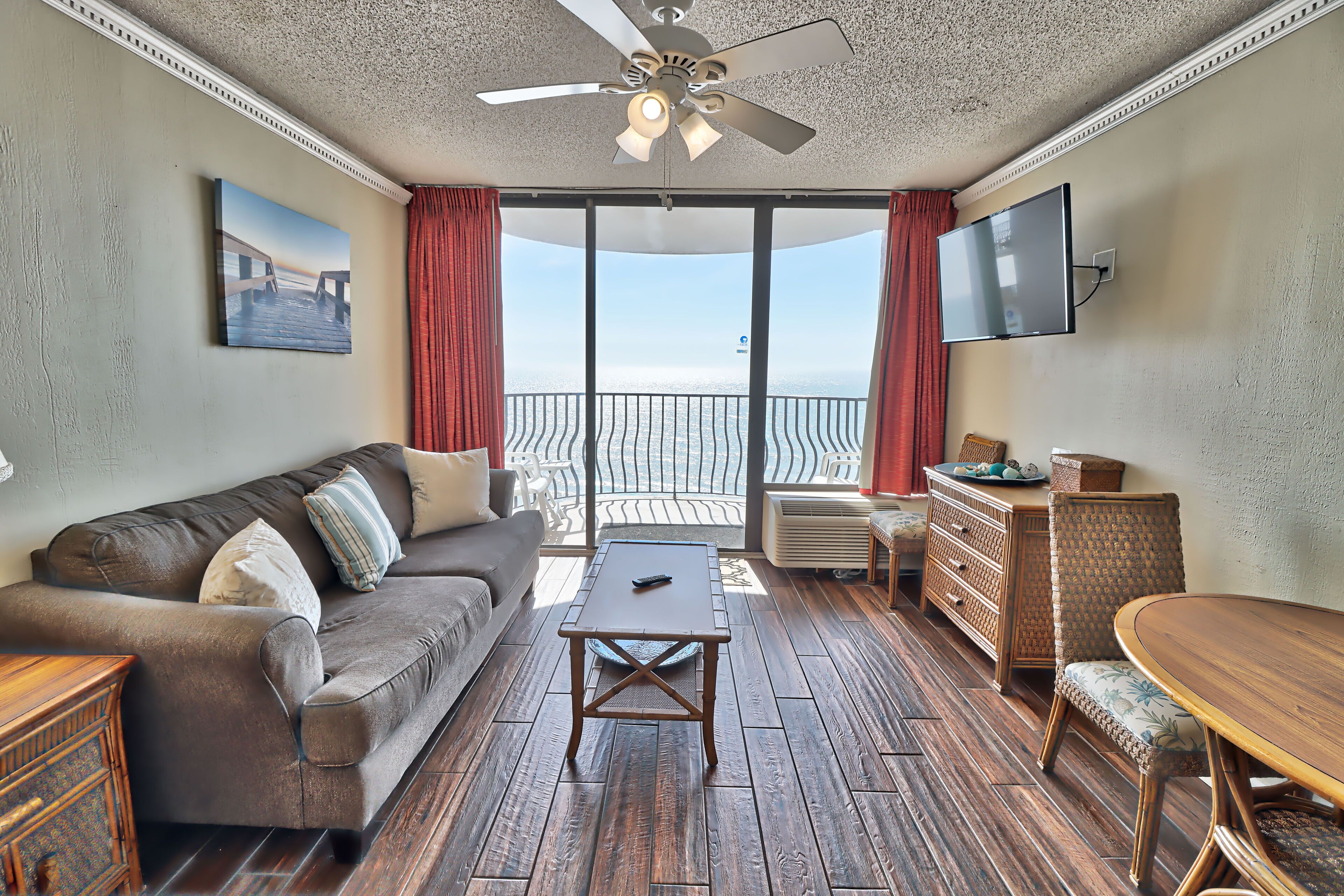 Condo, 1 Bedroom, Balcony, Ocean View | Living area | Flat-screen TV