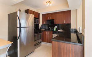 Standard Room, 2 Bedrooms (1 Bath) | Private kitchen | Full-size fridge, oven, stovetop