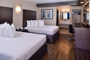 Deluxe Room, 2 Queen Beds | Hypo-allergenic bedding, desk, iron/ironing board, free WiFi - Tarzana Inn (Tarzana)