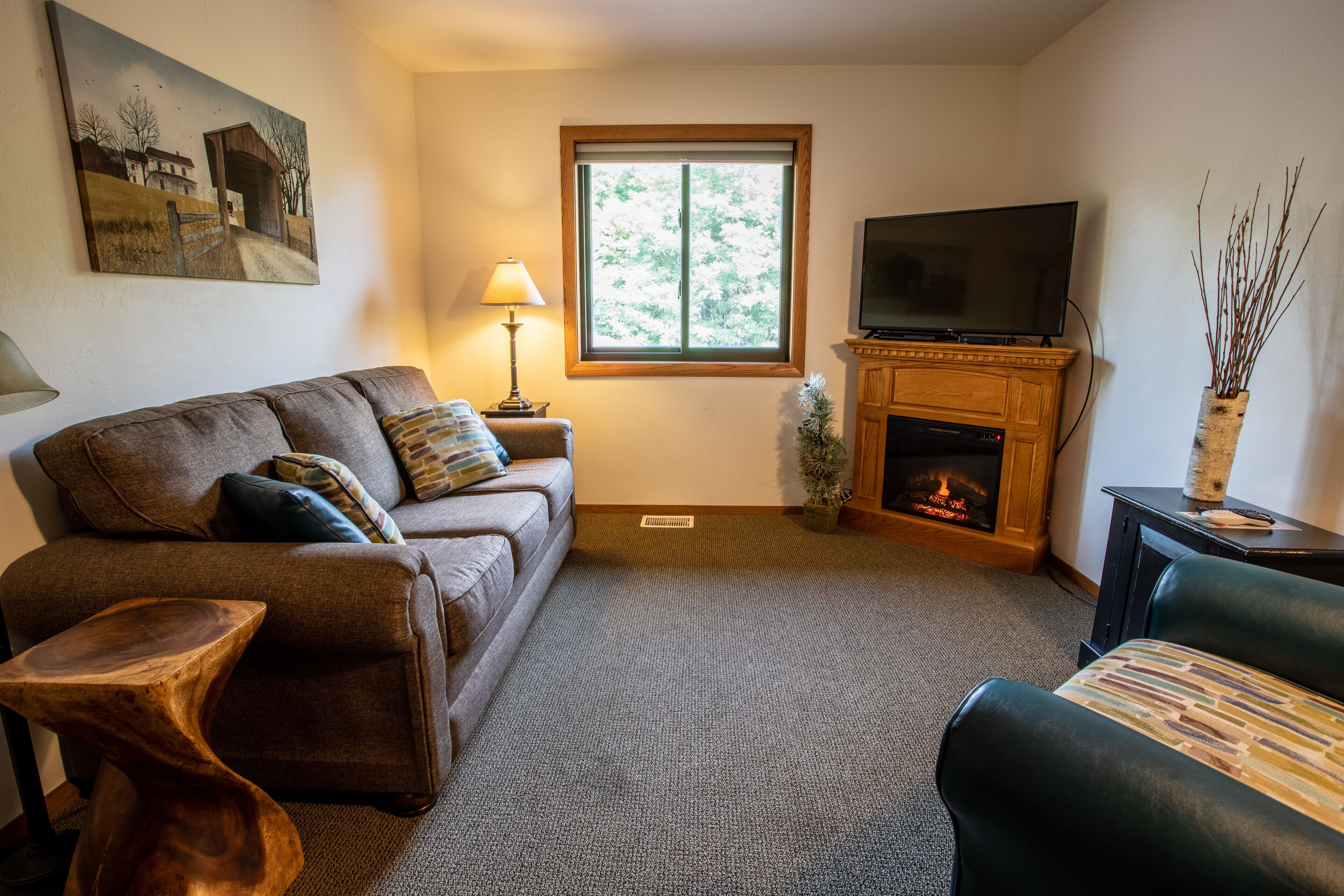 evergreen 2 bedroom suite (no pets) | living room | tv