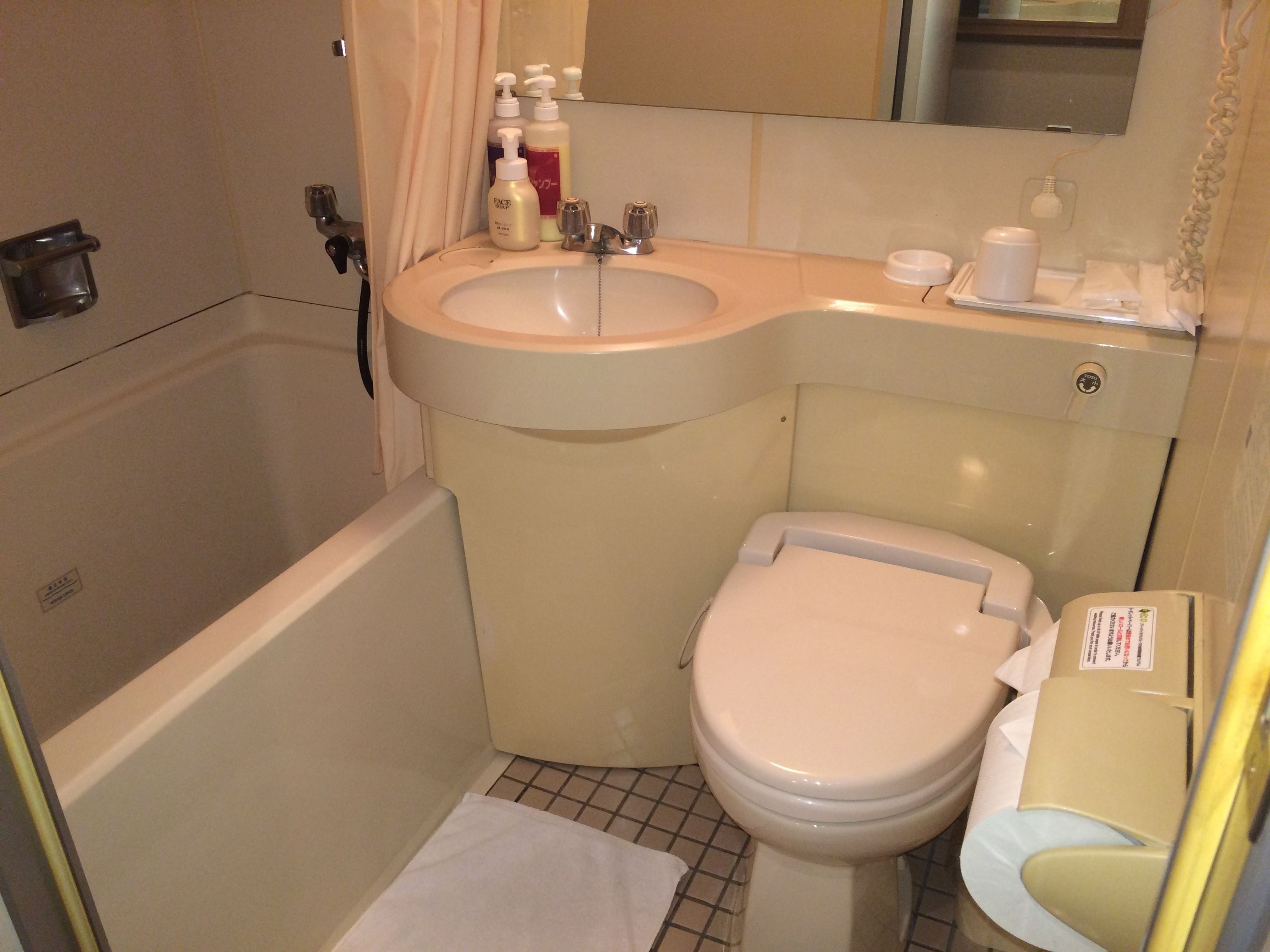 combined shower/bathtub, hair dryer, slippers, towels