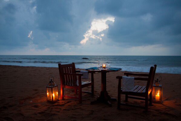 On the beach