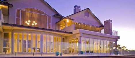 Front of property – evening/night