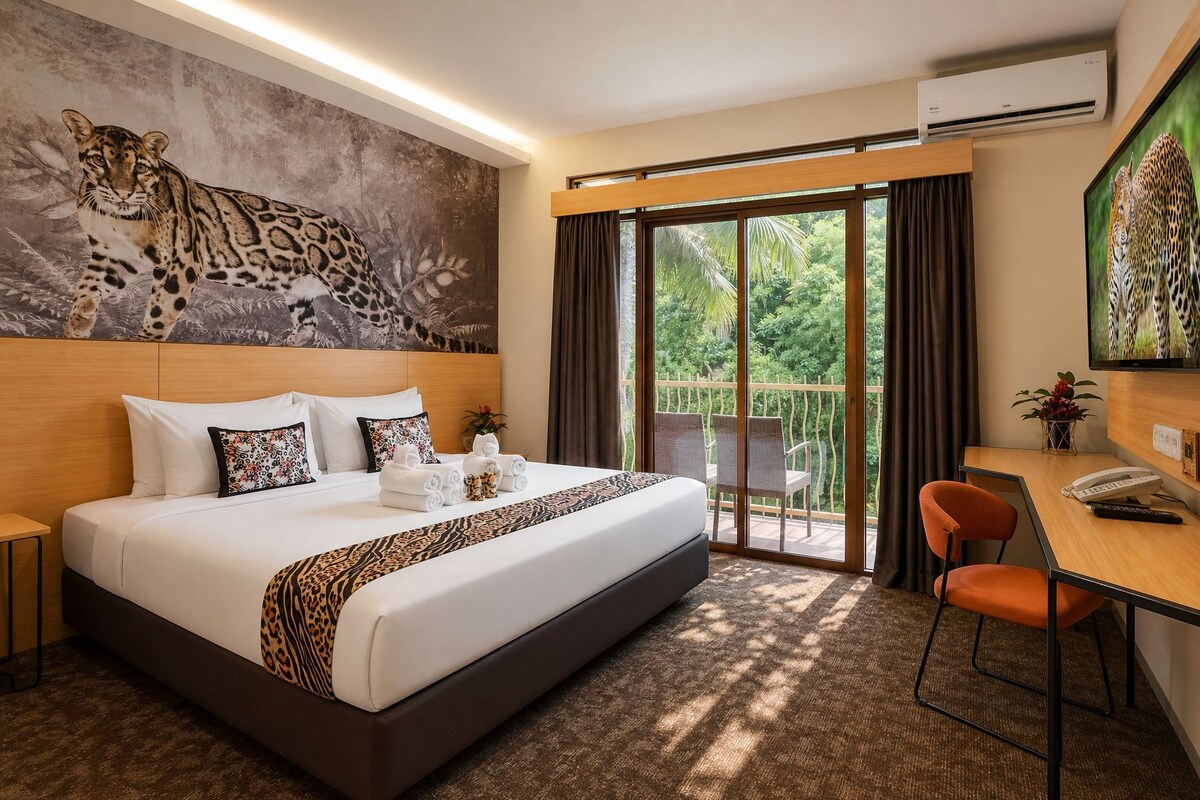 Leopard Executive King | Premium bedding, in-room safe, desk, free WiFi