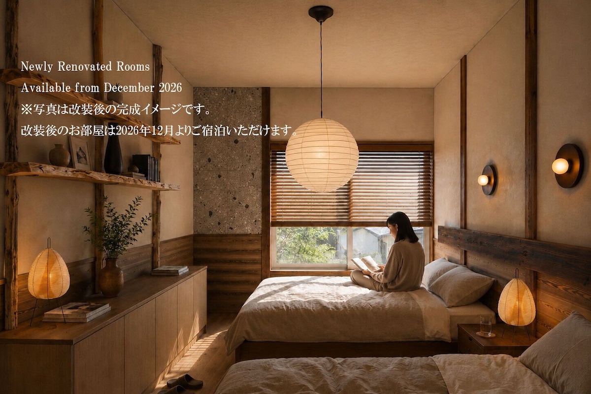 스탠다드 트윈룸, 금연, 반려동물 동반 불가 (206, 210, 212, Shared bath) | 암막 커튼, 무료 WiFi, 침대 시트
