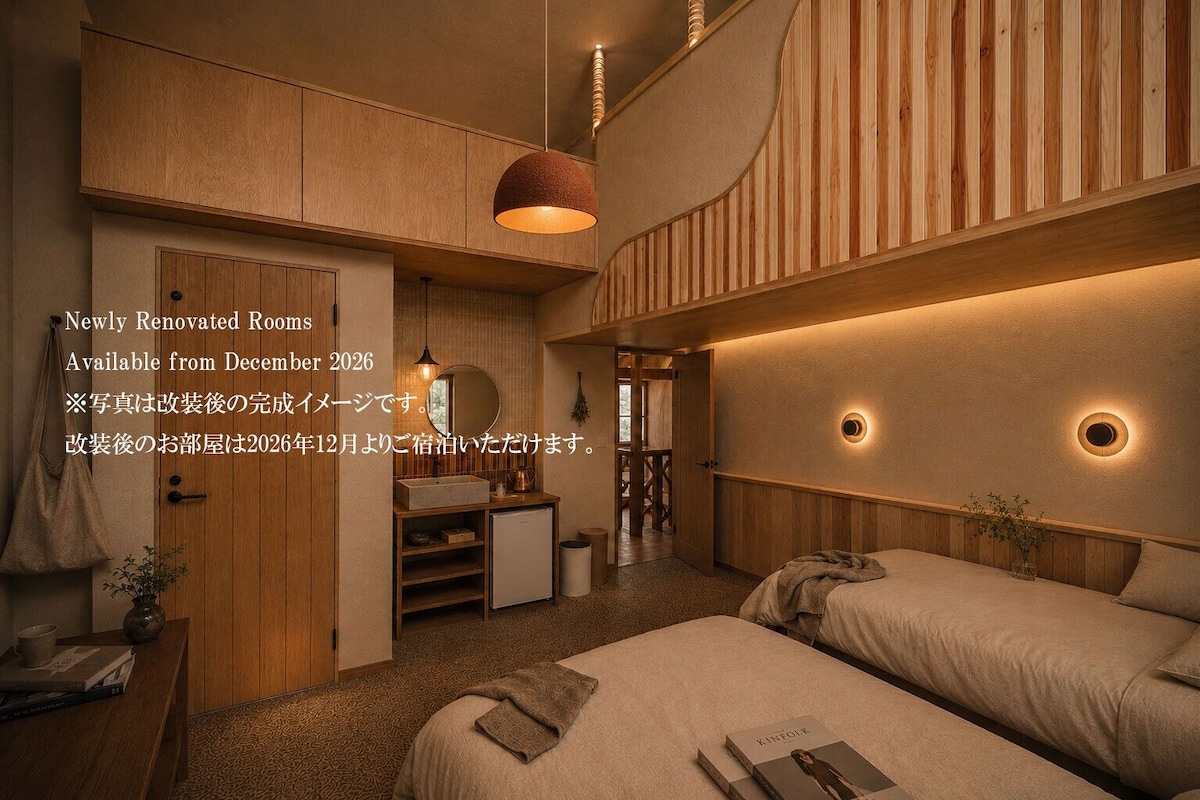 스탠다드 로프트, 침실 5개, 금연, 반려동물 동반 불가 (201 Private shower, 3bed+2bed in loft) | 암막 커튼, 무료 WiFi, 침대 시트