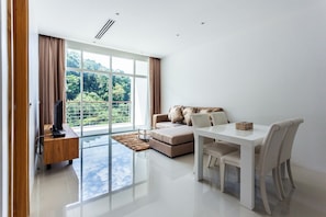 Apartment, 2 Bedrooms | Living area | 32-inch LCD TV with cable channels, TV - Wabi-Sabi Kamala Falls Boutique Residences Resort (Kamala)