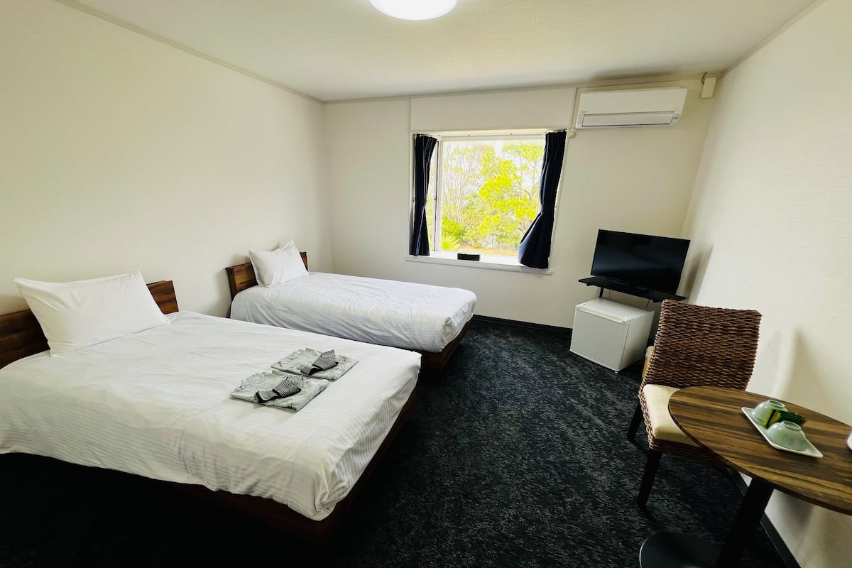 Chambre avec lits jumeaux, non-fumeur (Renovated Western-Style, 2F, No Bath)