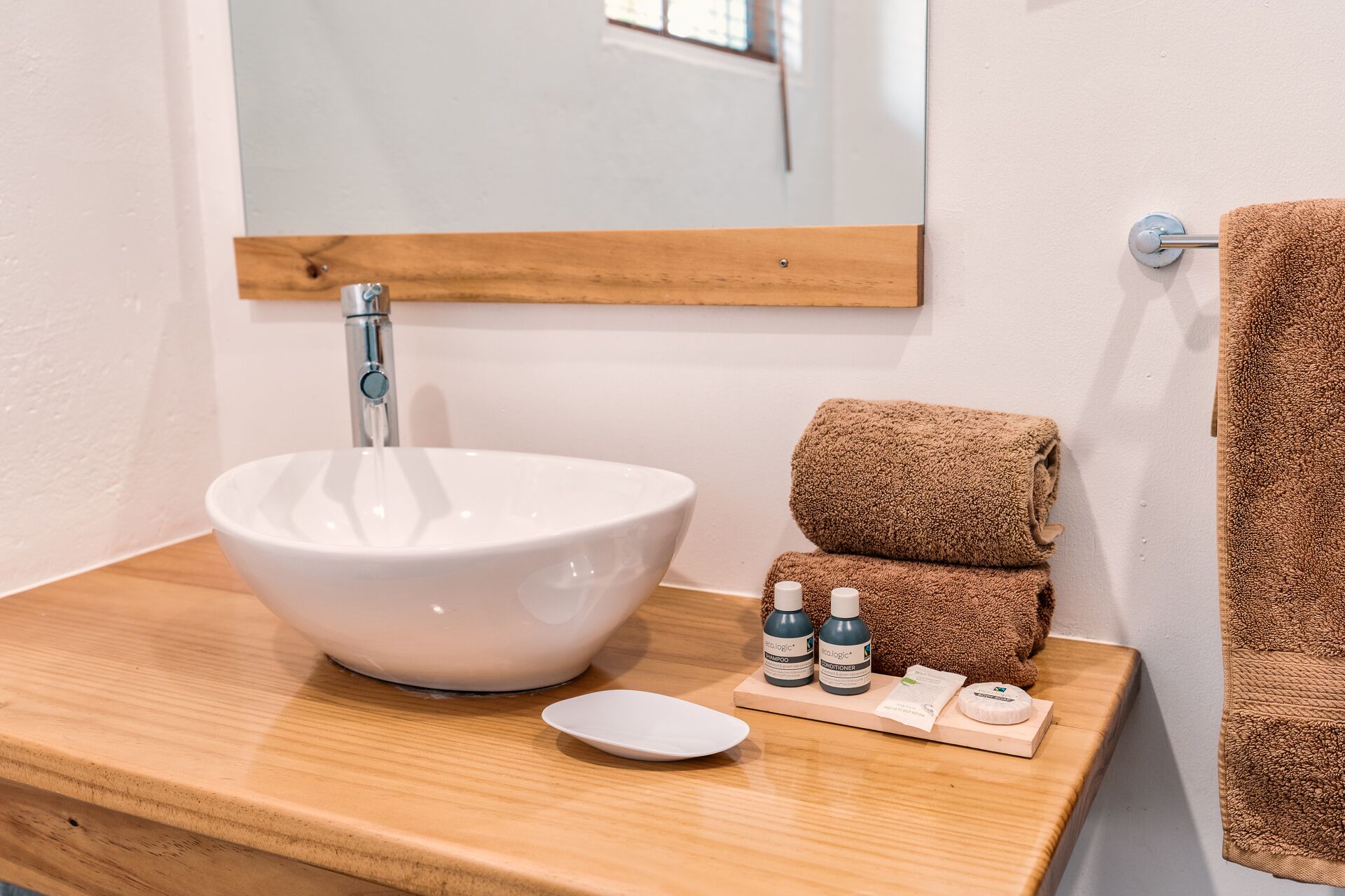 beachfront room | bathroom | shower, free toiletries, towels