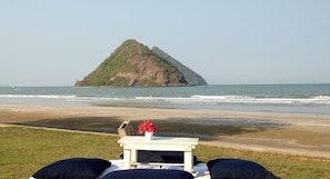 Vista a la playa o el mar