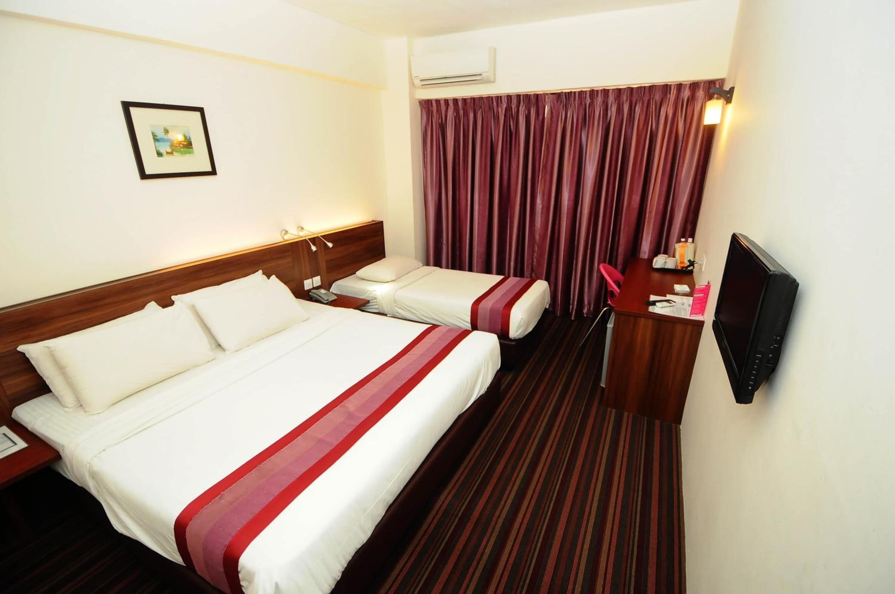 minibar, blackout curtains, iron/ironing board, free wifi