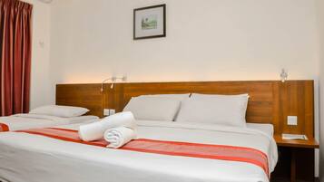 Minibar, blackout curtains, iron/ironing board, free WiFi