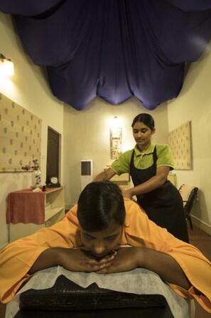Steam room, body treatments, Ayurvedic treatments