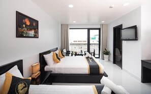 Ropa de cama de alta calidad y minibar