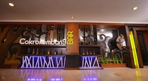 A bar area with a sign reading 'Cokremba9 BAR' and a counter with bottles. - Patra Semarang Convention (SEMARANG)