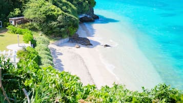 私人海灘、白沙、遮陽傘、海灘浴巾