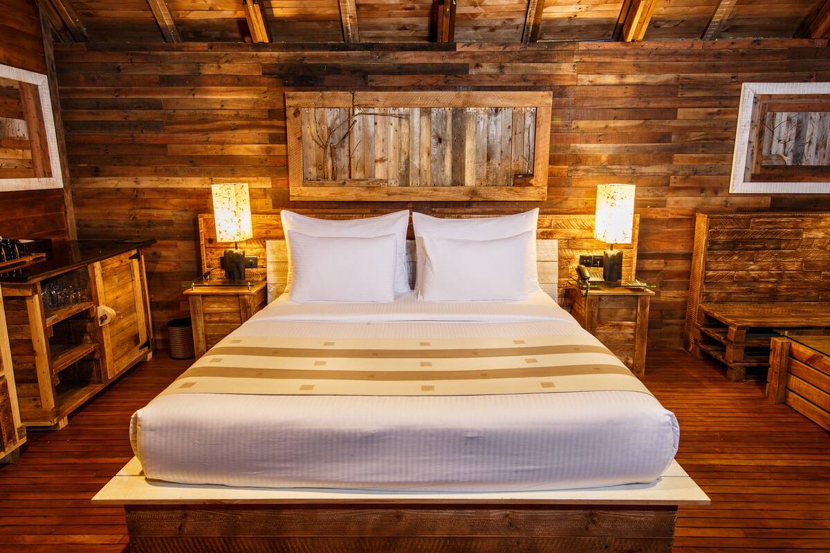 wooden chalet with free benefits | view from room