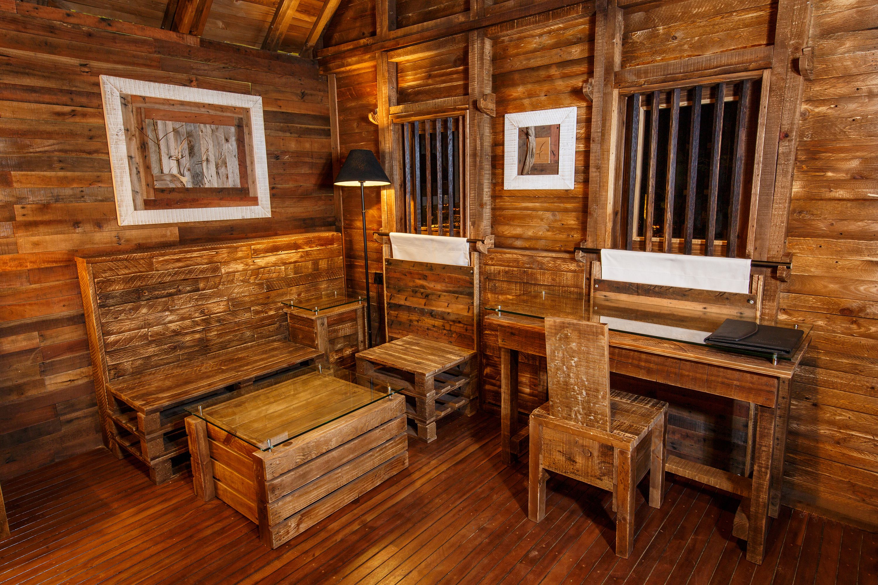 wooden chalet with free benefits | view from room