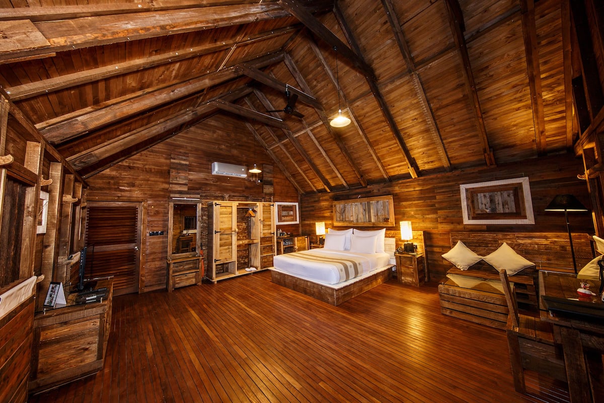 wooden chalet with free benefits | view from room