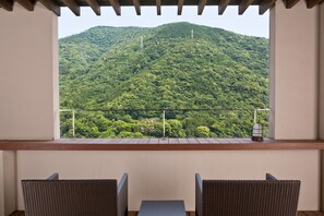 [Adult Only] Luxury Tower Japanese-Western style room with open-air bath, Non-smoking | Balcony view - Aura Tachibana (Hakone)