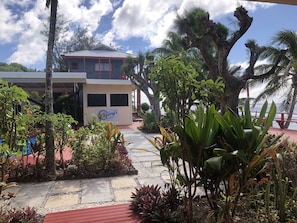 Vista a la playa o el mar