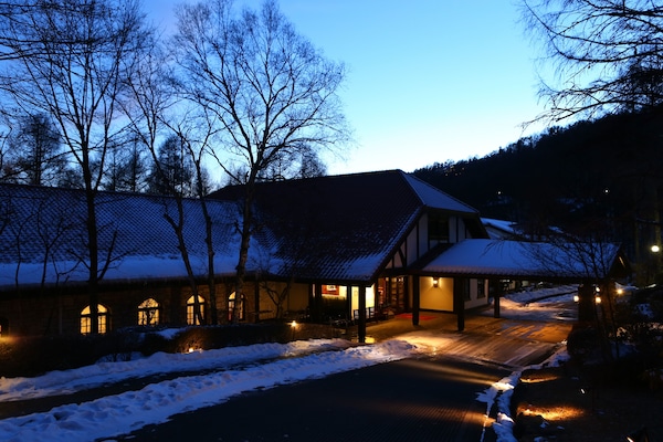 Front of property – evening/night