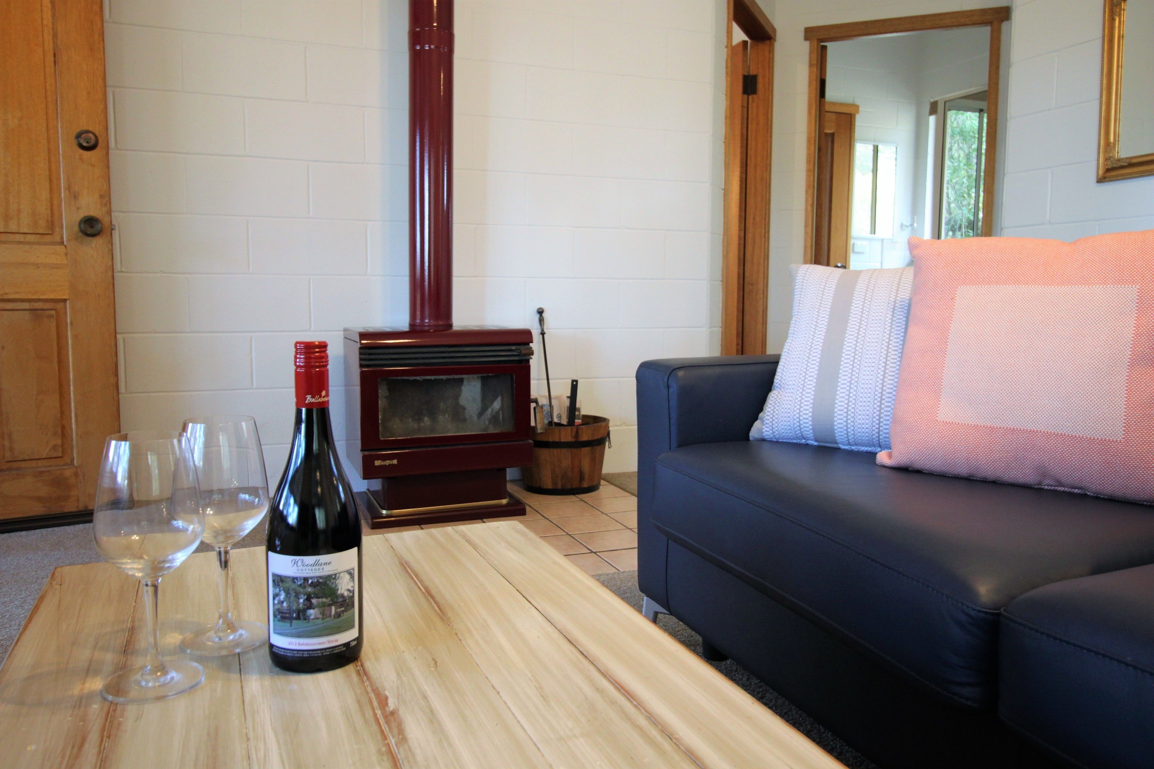 Blue Wren Villa | Living room | 55-inch Smart TV with digital channels, fireplace, DVD player