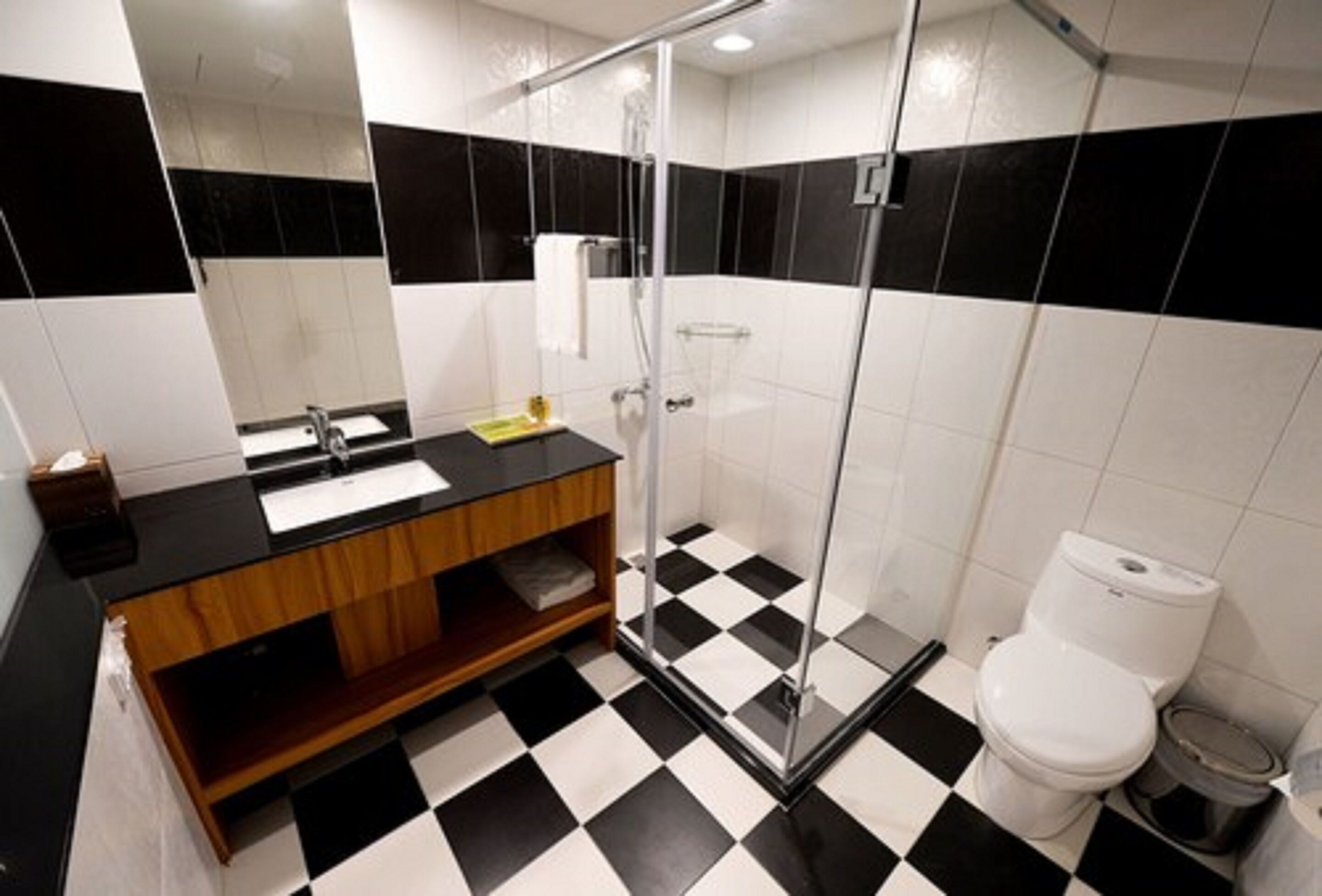 shower, free toiletries, hair dryer, slippers