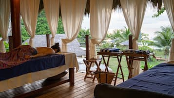 Massagens suecas, massagens na praia