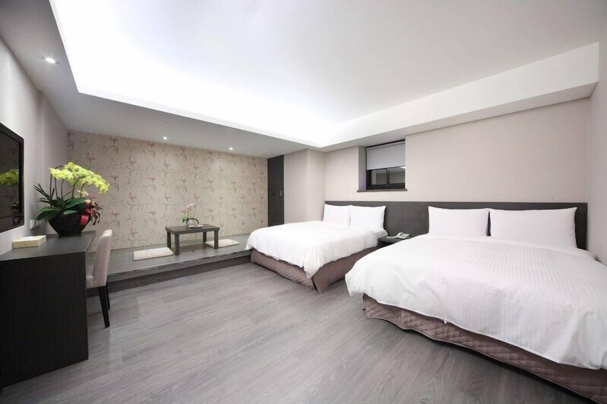 Deluxe-Vierbettzimmer | Daunenbettdecken, kostenloses WLAN