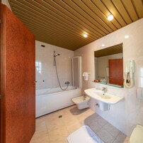Artículos de tocador gratuitos, secador de pelo, bidet, toallas