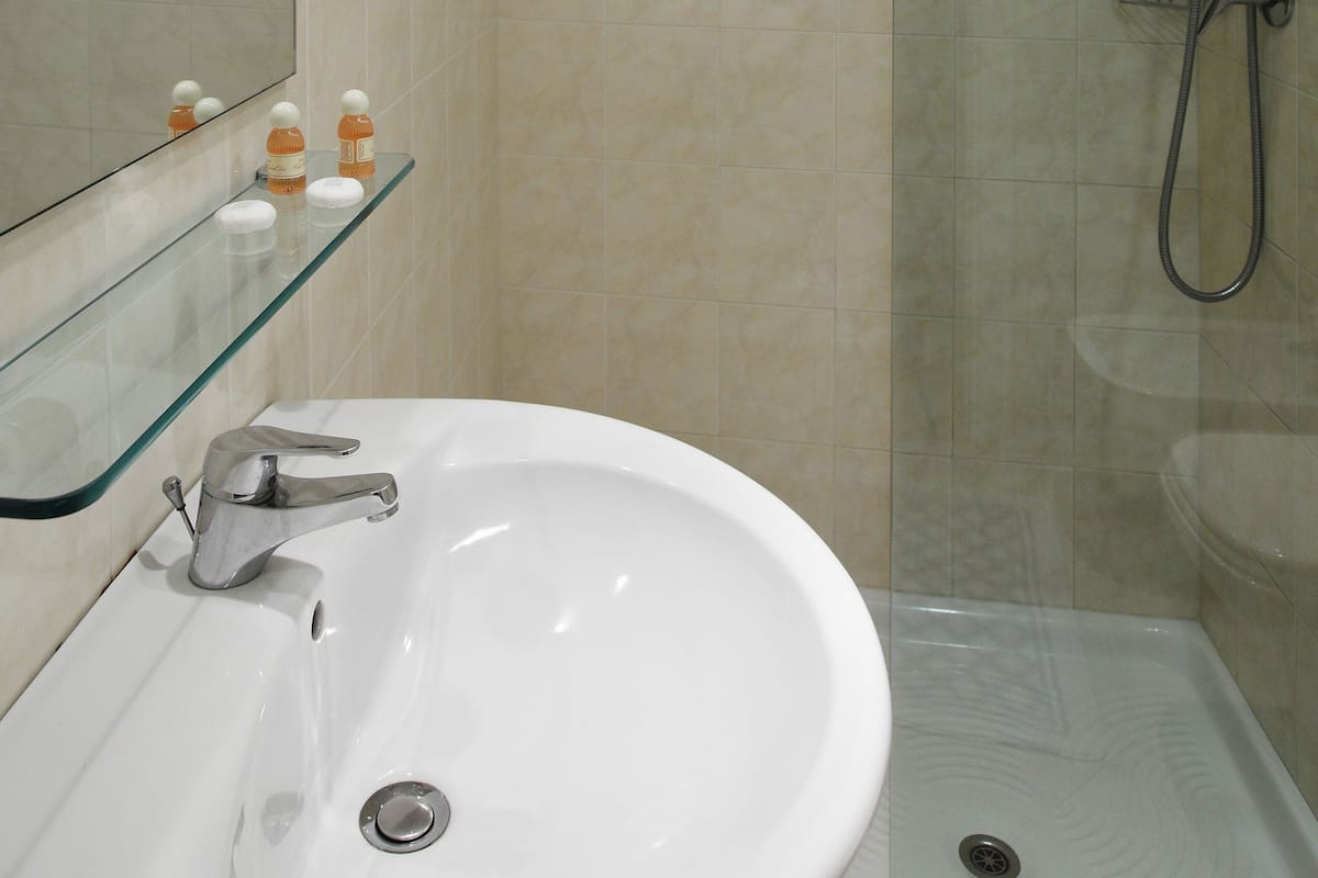 free toiletries, hair dryer, bidet, towels