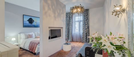 Deluxe Double Room 2+2 | Sängtillbehör av högsta kvalitet och Select Comfort-madrasser