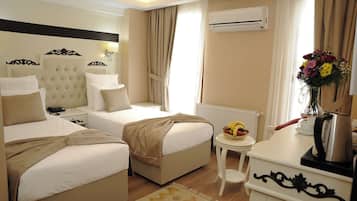 Premium bedding, minibar, in-room safe, desk