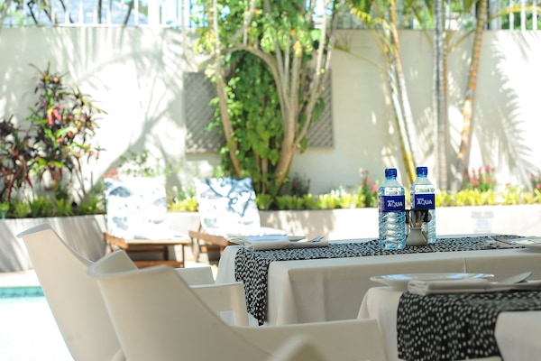 Outdoor banquet area
