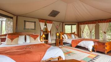 Luxury Tent, 1 Double Bed, River View | Premium bedding, bed sheets
