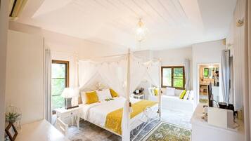Villa, vue piscine | Minibar, bureau, Wi-Fi gratuit, draps fournis