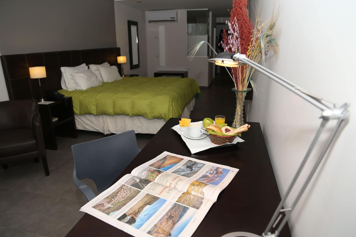 standard double room, 1 double bed | in-room safe, desk, laptop workspace, soundproofing