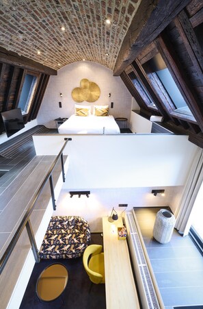 Quarto casal superluxo | 1 quarto, frigobar, quartos à prova de som, Wi-Fi de cortesia