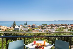 Superior Studio Sea View | Terrace/patio - Hermes Sea View (Chania)