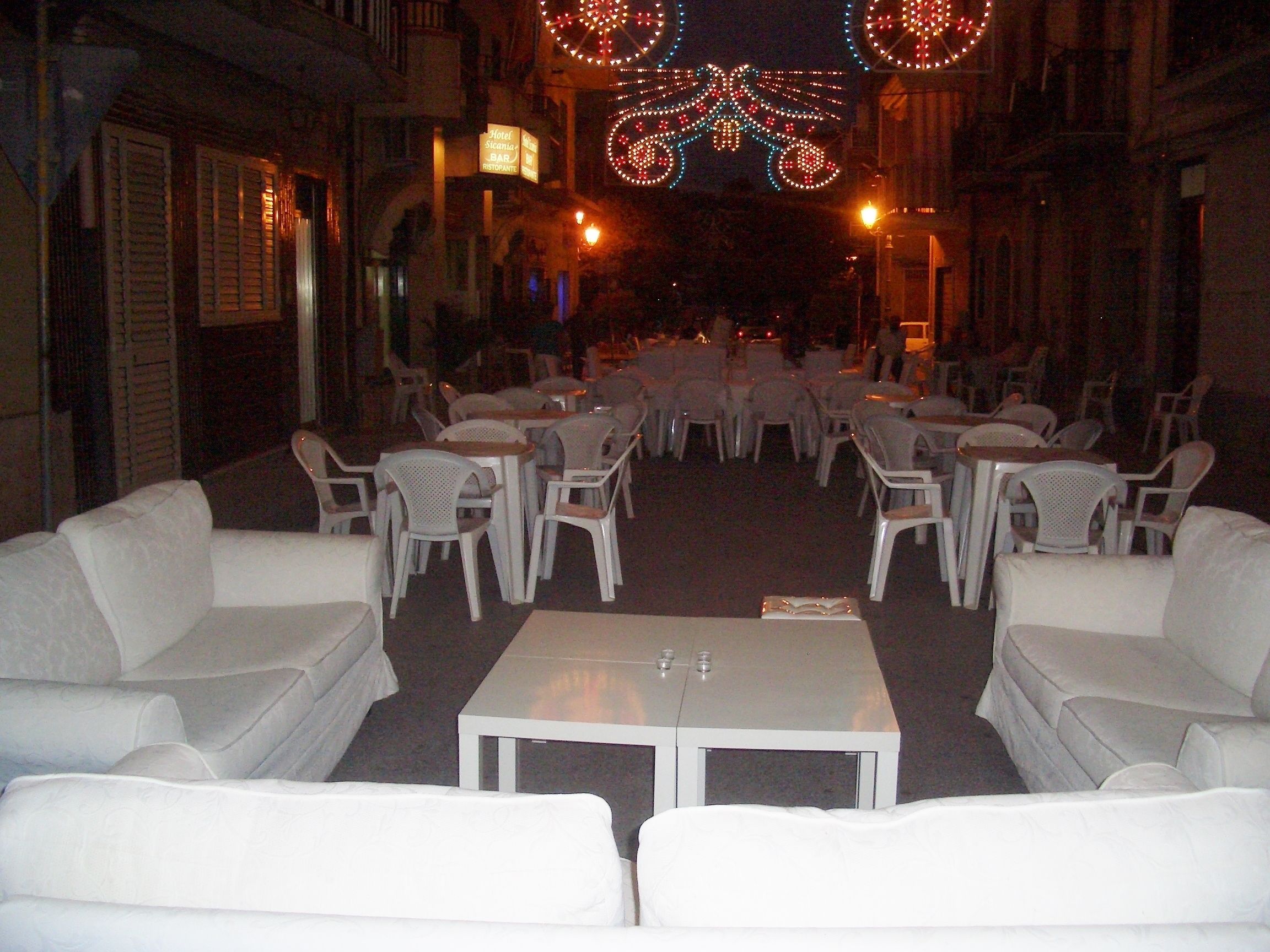 outdoor wedding area