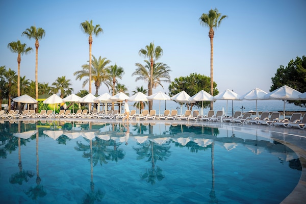 2 indoor pools, outdoor pool, pool umbrellas, sun loungers