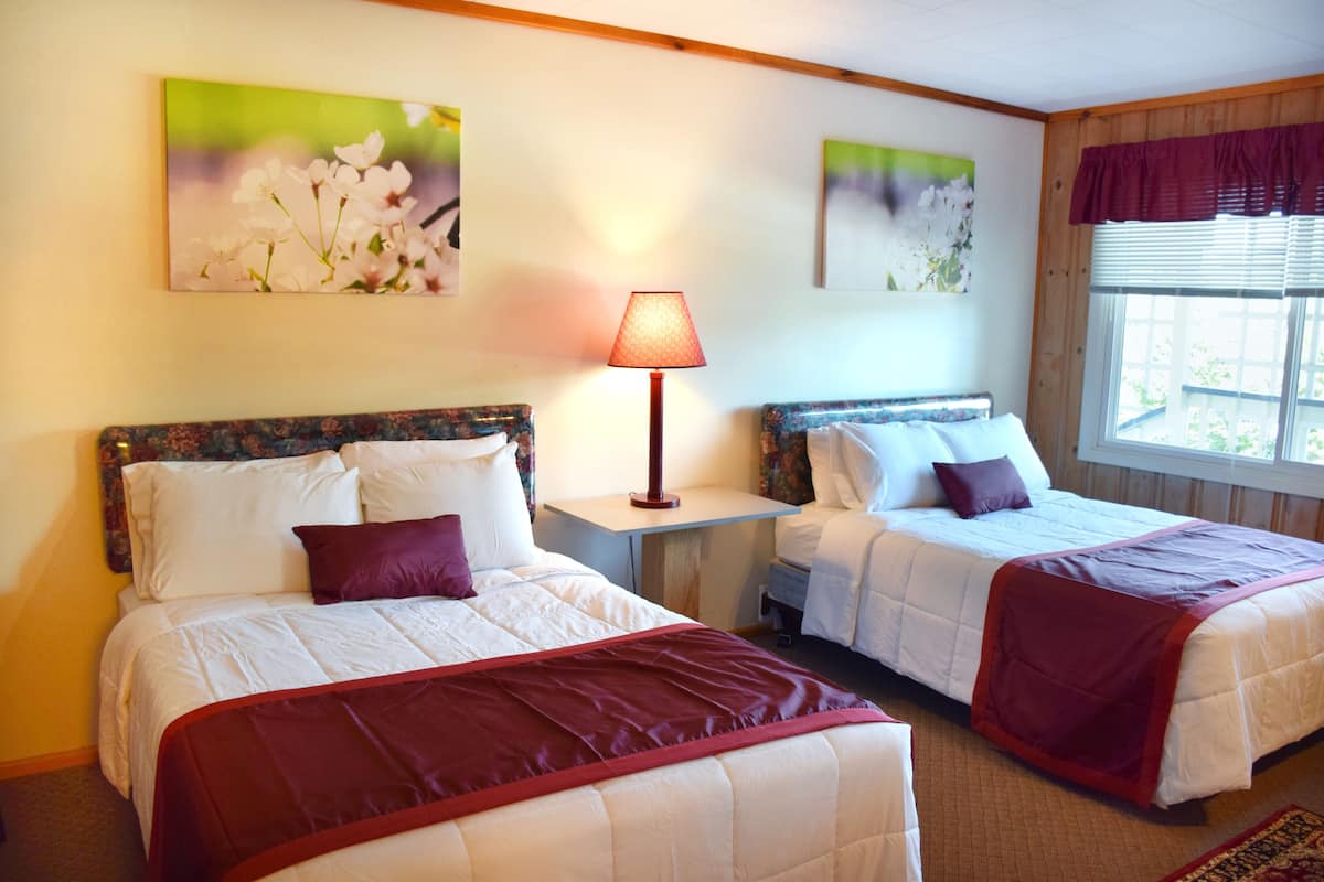 blackout curtains, iron/ironing board, free wifi, bed sheets