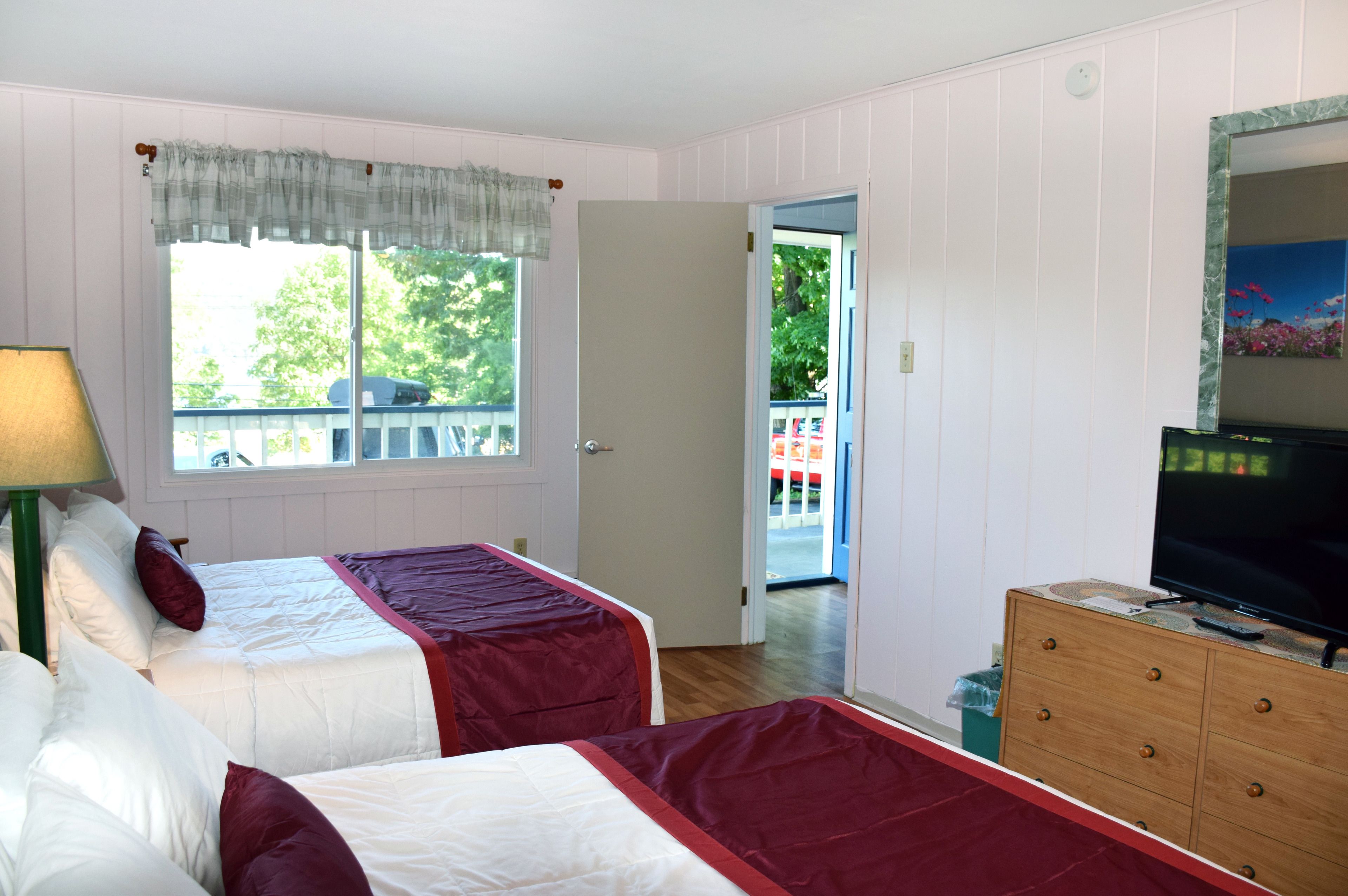 blackout curtains, iron/ironing board, free wifi, bed sheets