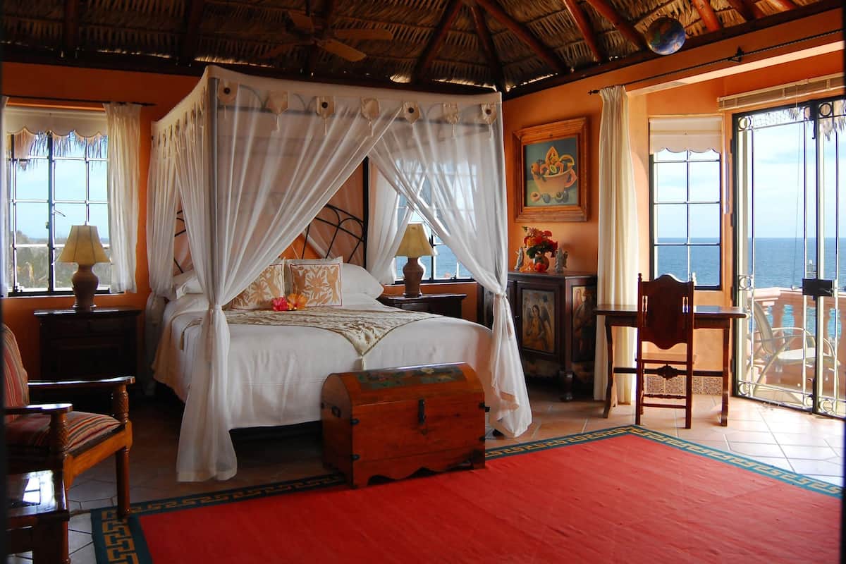 Casa, 1 camera da letto, cucina, vista oceano | Biancheria da letto di alta qualità, minibar, una cassaforte in camera