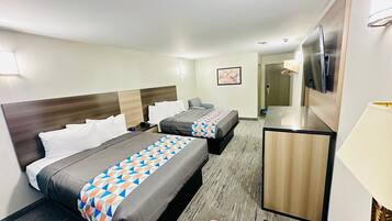 Superior 2 Queen Bed 2nd Floor | Desk, blackout drapes, iron/ironing board, free WiFi