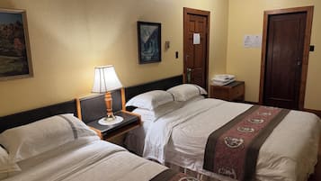Standard Double Room, 2 Queen Beds | 1 bedroom, iron/ironing board, free WiFi, bed sheets