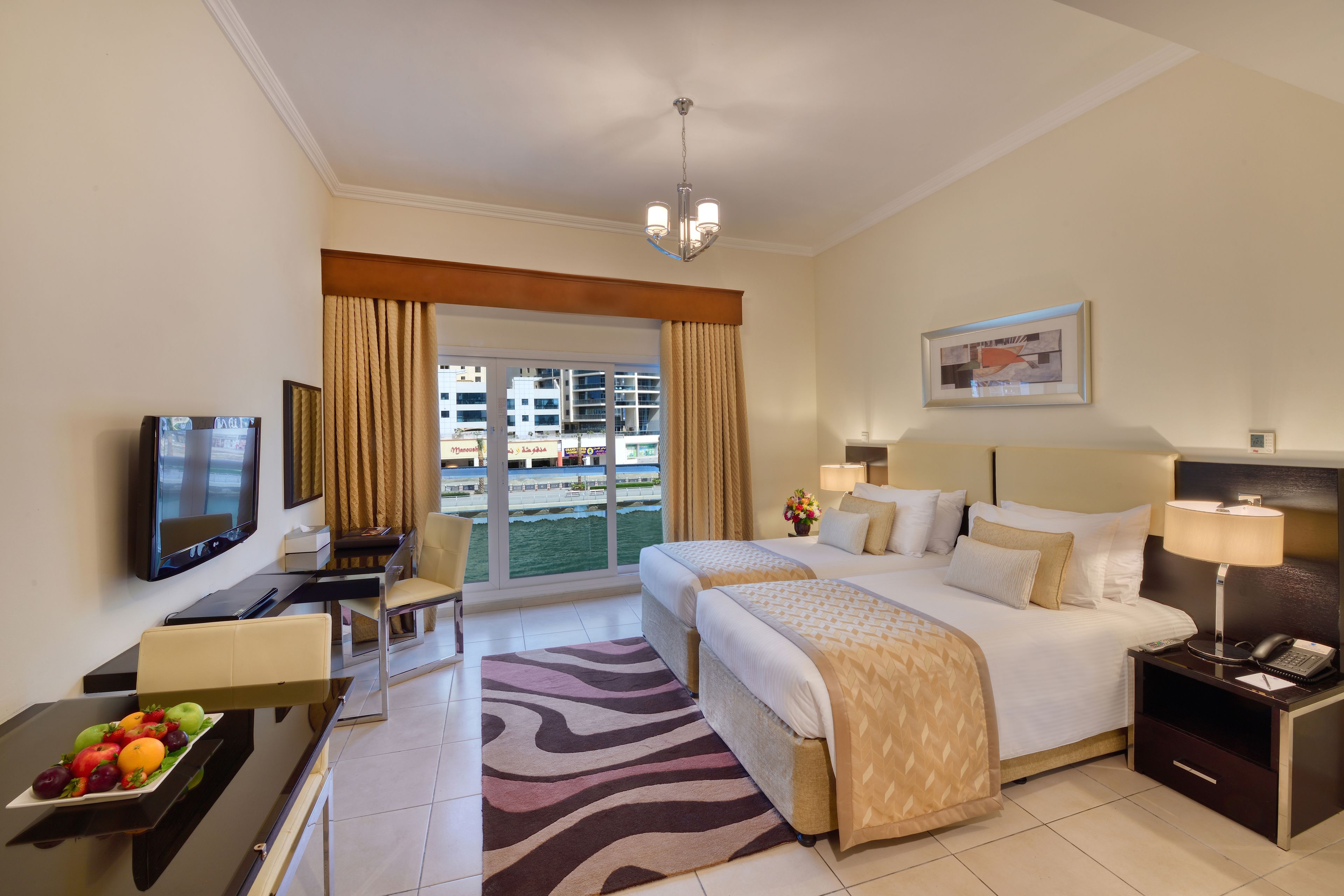 deluxe studio with free beach transfer and 15% f&b discount | 2 bedrooms, premium bedding, in-room safe, desk