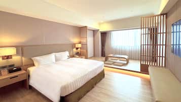 Japanese-style Double Room | Down comforters, in-room safe, laptop workspace, blackout drapes