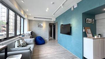 Dundyner, blendingsgardiner, wi-fi (inkludert) og sengetøy